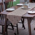 Elegant Turquoise Table Runner Jacquard Bed Runner with Tassels Red Tablecloth Narrow for Home Party Wedding Dining Table Decor. 