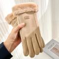 Warm Winter gloves Guantes Lady Fashion Thick gloves Plush gloves for Winter fashion accessories Warm outdoor gloves Women's. 