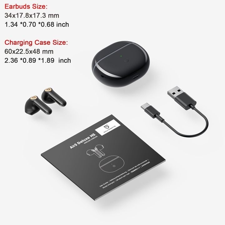 SOUNDPEATS%20Wireless%20Earbuds%20Air3%20Deluxe%20HS%20With%20Hi-Res%20Audio%20Certification%20And%20LDAC%20Codec,%20Wireless%205.2%20Earphones%20With%204%20Mics%20And%20ENC%20For%20Calls,%2014.2mm%20Driver,%2060ms%20Low%20Latency%20Game%20Mode%20-%20Image%202
