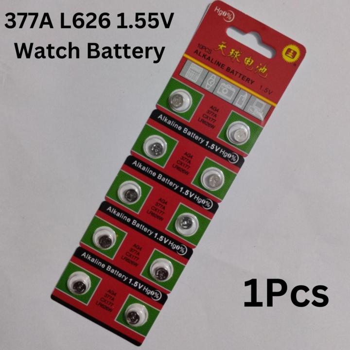 Button Coin Cell Battery 1.55V SR626SW AG4 LR626 377 28mAh 1.5 Volt Watch Batteries