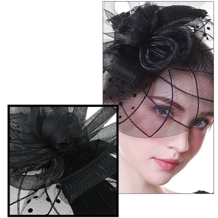 %E3%80%90Shop%20the%20Look%E3%80%91%20Mesh%20Headband%20Headwewar%20Fascinators%20Hat%20Hair%20Accessory%20Hair%20Clip%20Feathers%20Fedoras%20-%20Image%205