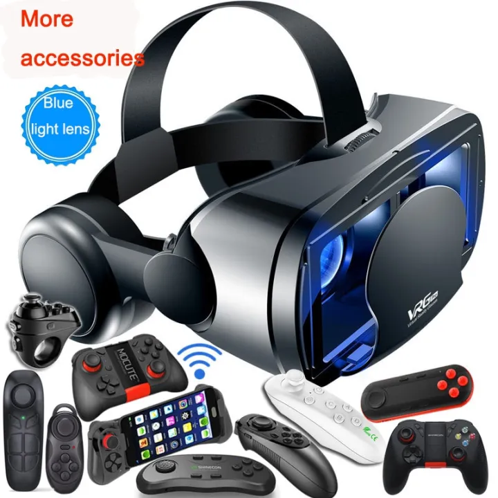 VRG%20Pro%203D%20VR%20Glasses%20Virtual%20Reality%20Full%20Screen%20Visual%20Wide-Angle%20VR%20Glasses%20Box%20For%205%20to%207%20inch%20%20Eyeglasses%20-%20Image%203