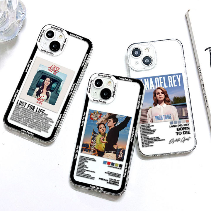 Lana Del Rey Lust for Life Phone Case For iPhone 15 14 13 12 11 happyPro Max Mini X XR XSMAX SE20 8 7 6 6S Plus Transparent TPU Cover