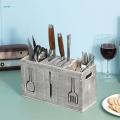 Utensil Holder Flatware Holder Cutlery Holder Container Wooden Silverware Organizer Tableware Storage Rack for Restaurant Dining Table Home.