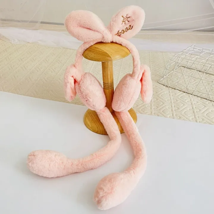 Gift%20Cute%20Rabbit%20Moving%20Earmuffs%20Earmuff%20Earflap%20Winter%20Warm%20Plush%20Moving%20Hat%20Headwear%20Earwarmer%20-%20Image%204