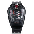 Poison sports car concept racing mechanical style six cylinder engine compartment creative watch men's trend fashion watch. 