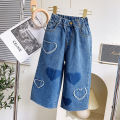 Girls casual children's jeans spring and autumn new foreign style little girl autumn clothes loose trousers TQ293.