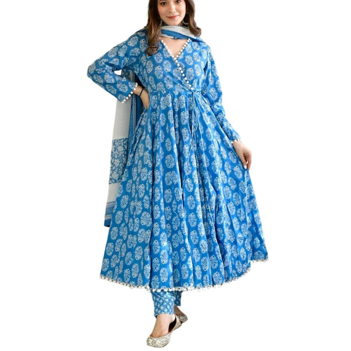 Understated%20-Cotton%20Fashionable%20stitched%20Gown%20designed%20long%20salwar%20kamez%20Dress%20orna%20For%20Stylish%20Women%20/%20Girls%20(%203%20pcs%20)-%20Progressively%20Better%20-%20Image%202