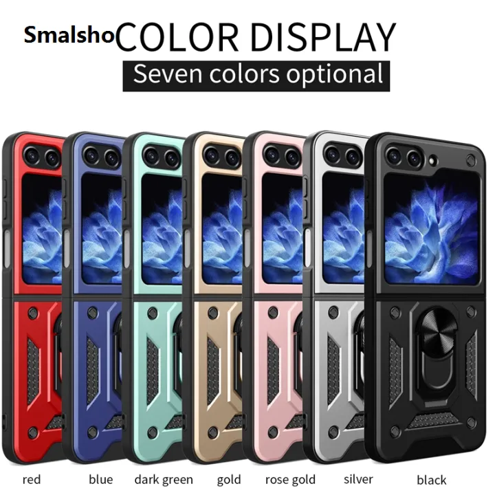 Armor%20Shockproof%20Case%20for%20Samsung%20Galaxy%20Z%20Flip%207%20FE%206%205%204%20Protective%20with%20Ring%20Stand%20Holder%20Anti-Slip%20Grip%20Cover%20Coque%20Fundas%20-%20Image%206