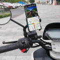Mirror Bracket Motorcycle Mobile Phone Bracket Mountain Bike Aluminum Alloy BIKE Mobile Phone Holder / Stand.