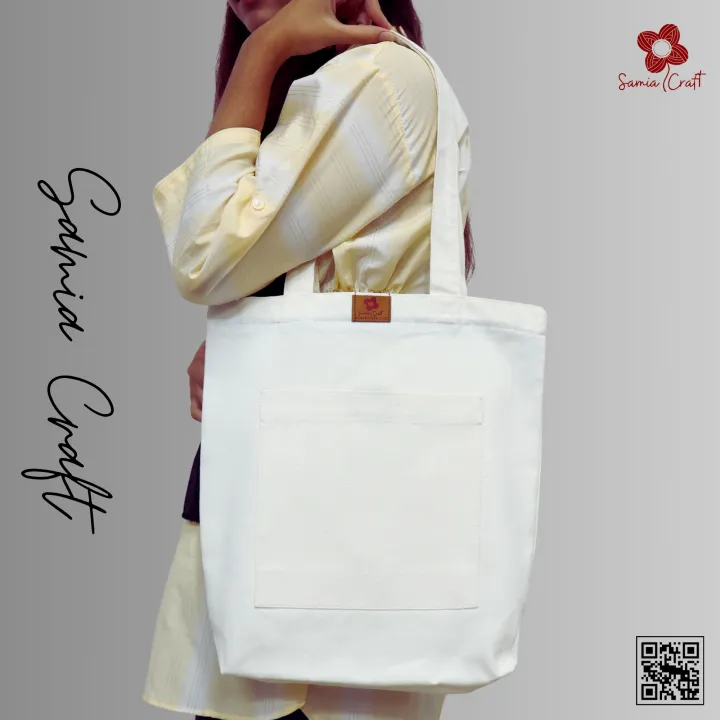 SamiaCrafts%20Canvas%20Tote%20Bag%20Exclusive%20Design%20with%20Outside%20Pocket%20Shopping%20Bag%20/College%20University%20Bag,%20Tote%20Bag%20with%20Zipper%20-%20Image%205