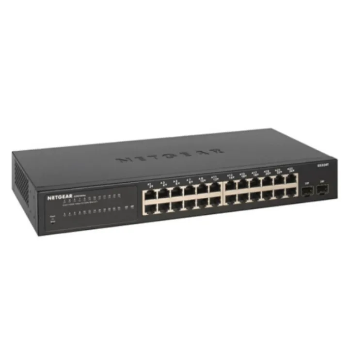 Netgear S350 GS324T 24-Port Gigabit Managed Switch with SFP24-Port Gigabit Managed Rackmount Smart Switch with SFP
