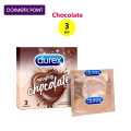 Durex - Extra Thin Intense Chocolate Flavored Condom - Single Pack - 3x1=3pcs. 