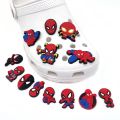 Hot Toys Disney Spider-Man Marvel superhero Croc Shoe Charms Cartoon DIY Clog Sandals Shoe Accessorie Decorations Boy Kids Gifts.