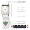 【The road to happiness Store】100pcs 0402 SMD LED Diode Lamp Chip Light Beads Warm Red Green Blue Yellow Micro PCB Circuit 3V Mini SMT.