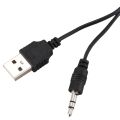 USB 2.0 to Mini A Male 3.5mm Jack Plug Audio Data Cable 45cm 2 Pcs.