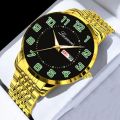 【Hengli jewelry story】Large Digital Fully Automatic Mechanical Watch Fashion Week Calendar Luminous High-end Men's Watch.