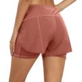 Fashion New Summer Running Shorts Women 2 in 1 Sports Jogging Fitness Shorts Training Quick Dry Womens Gym Sport Gym Short Pant.