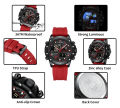 NAVIFORCE NF9221 Men’s Fashionable and Dynamic Watch with TPU Strap Luminous Waterproof Multi-function Date Display Dual Quartz Movement.