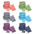 6 Pcs/Set Square Travel Luggage Storage Bags Clothes Organizer Pouch Case.