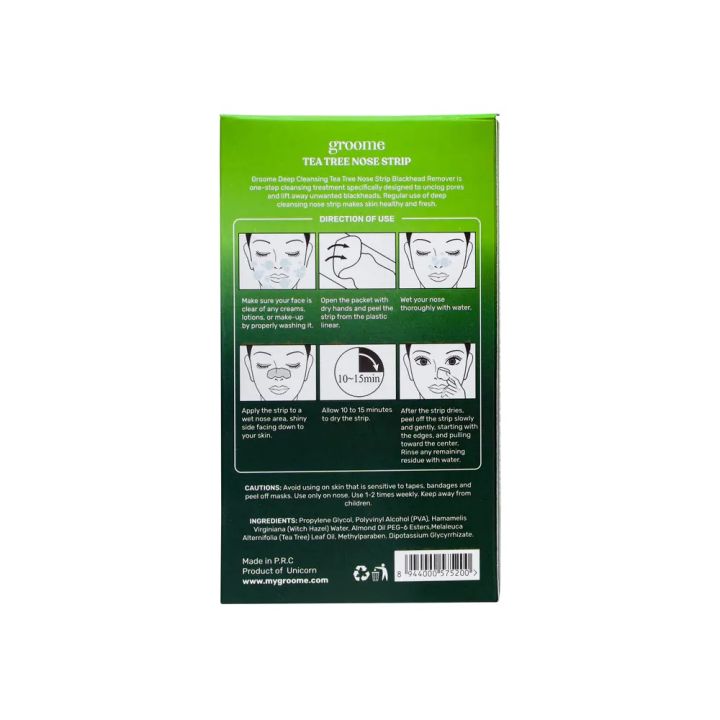 Groome%20Tea%20Tree%20Purifying%20&%20Deep%20Cleansing%20Nose%20Strips%20(6%20pieces)%20blackhead%20whitehead%20removing%20excess%20oil%20control%20pore%20minimizing%20easy-to-use%20one%20strip%20solution%20-%20Image%202