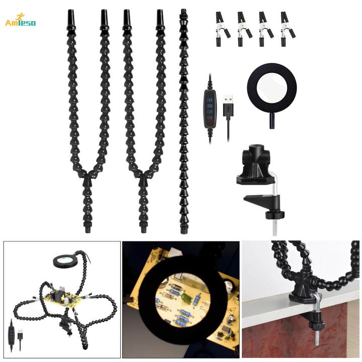 Multi-function%20Helping%20Hands%20Soldering%20Third%20Hand%20Adjustable%20Clamp%20Flexible%20Arm%20-%20Image%206