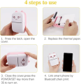 Thermal Paper Label Sticker Paper 57mmx25mm For Portable Mini Wireless Bluetooth Mini Pocket Label Notes Printer.