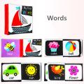 NYT Temall Soft Baby Cloth Book Infant Educational Black White Cognize Cloth Book Toy. 