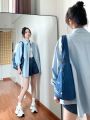 Mint Green Sun Protection Shirt Women's Summer New Korean Style Lazy Style Thin Loose Shirt Mid-Length Coat.