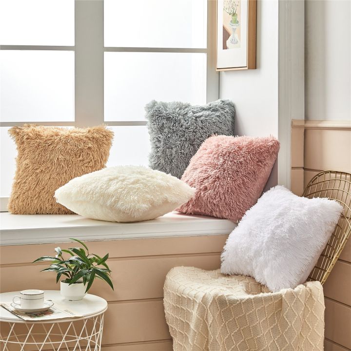 Soft%20Shaggy%20Fluffy%20Cushion%20Cover%20for%20Living%20Room%20Plain%20Cozy%20Faux%20Pillow%20Case%20Home%20Decor%20Colorful%20Warmth%20Pillow%20Sham%20Sofa%2045x45cm%20-%20Image%203
