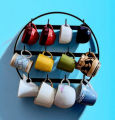 Hanging Metal Mug Organizer Cup Display Stand Kitchen Rack - Display Your Mugs In Style.