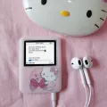 New Style Sanrio Hello Kitty Student Mp3 Anime Figure Sports Portable Mini Music Walkman Kawaii Put Out Listening To Music Gift. 