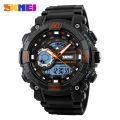 Skmei Big Dial Sport Men Watch 2 Time LED Digital Wristwatches For Mens Waterproof Chrono Count Down Male Hour montre homme 1228.