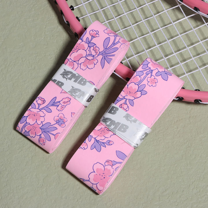 2Pcs Sakura Badminton Overgrip Anti-Slip Latex Cushioning Grip Tape For Tennis Badminton Squash Racket Antivibrador Grip