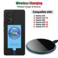 Qi Wireless Charger Receiver for Samsung Galaxy A13 A23 A33 A53 A73 5G Wireless Charging Adapter USB Type-C Connector. 
