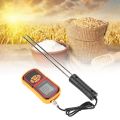 LCD Moisture Meter GM640 Portable Digital Grain Temperature for Wheat Rice Corn Bean. 