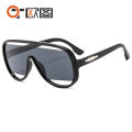 Large-frame one-piece cut-out design sunglasses European and American fashion personality sunglasses Cross-border sunglasses 3908. 