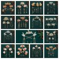 Tassel Chinese Style Hairpin Set Exquisite Flower  Hanfu Hair Stick Hair Comb Alloy Girl Hair Accessories. 