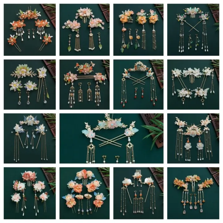 Tassel%20Chinese%20Style%20Hairpin%20Set%20Exquisite%20Flower%20%20Hanfu%20Hair%20Stick%20Hair%20Comb%20Alloy%20Girl%20Hair%20Accessories%20-%20Image%202