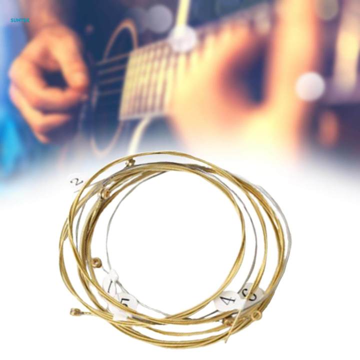 6x%20Brass%20Guitar%20Strings%20Acoustic%20Guitar%20Strings%20for%20Electric%20Guitar%20Musical%20Instrument%20Accs%20-%20Image%205
