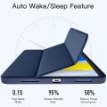 Compatible with apple iPad (A16) 11th Generation Case 11 Inch 2025 New, for iPad 10th Generation Case 10.9 Inch 2022, Trifold Stand TPU Protective Cover with Pencil Holder, Auto Sleep/Wake Model: A2757 A2777, A3162 A2696 A3355 A3356 A3354. 