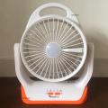 JOYKALY YG-729 Portable Rechargeable LED Light AC/AD Electronic Fan with 8" inches High Speed Blade. 