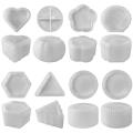 Silicone Molds Candle Cup Mold Diy Silicone Hexagonal Silicone Mold Round Cement Epoxy Resin Mold for Decorative Home DéCor. 