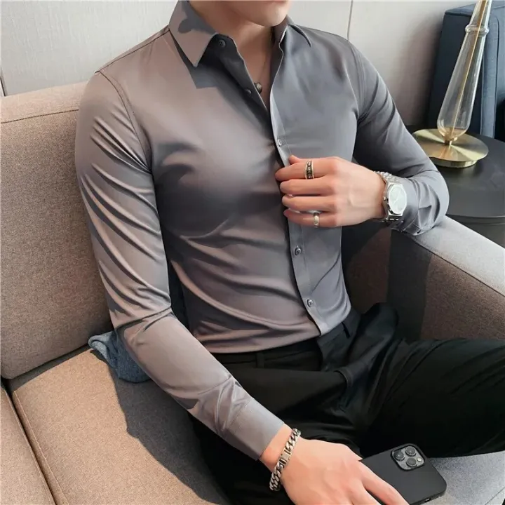 Small%20Asian%20Size%20Fashion%20New%20Classic%20Shirt%20For%20Men%20Slim%20Fit%20Button%20Down%20Long%20Sleeve%20Casual%20White%20Black%20Gray%20Pink%20Male%20Blouse%20-%20Image%207