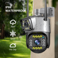 V380 Dual-Lens WIFI IP Camera Outdoor Waterproof 4MP Auto Tracking Color Night Vision Two Way Audio CCTV Camera. 