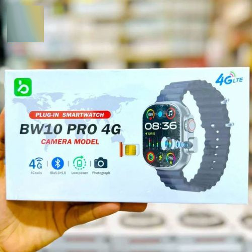 BW10 Pro 4G LTE Smartwatch | SIM-Supported, Waterproof, Fitness Tracker PopUp Camera