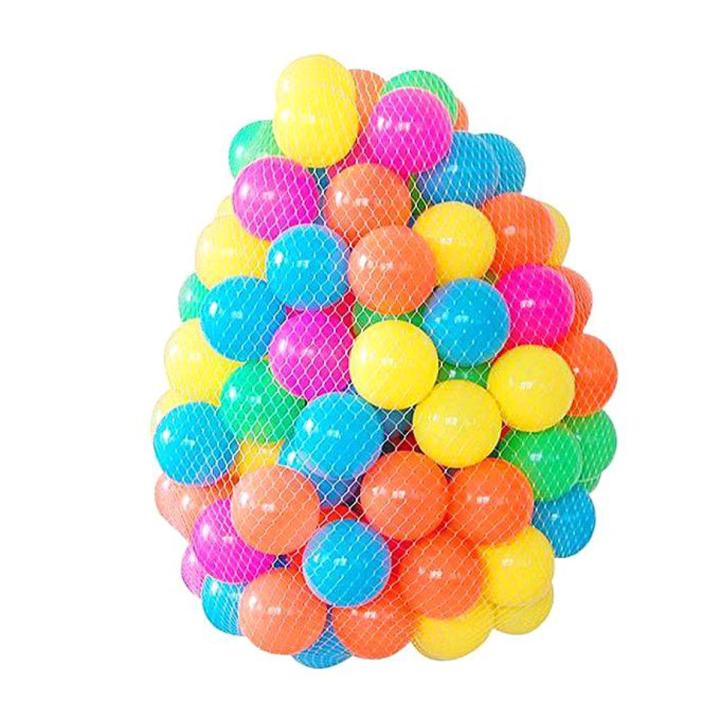 Exclusive Plastic Water Pool Balls - 50pcs - Multi-color