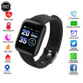 116 Plus Smart Watch Wristband Sports Fitness Blood Pressure Heart Rate Call Message Reminder Pedometer D13 Watch USB Charging.