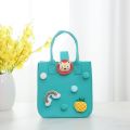 Gift Felt Handbag Kids Cute Cartoon Fabric Tote Bag Top-Handle Shopping Shoulder Bag Women Travel Bags. 