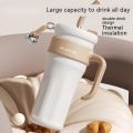 1.25L Tumblers With Handle Insulated Mugs With Lids And Straws Vacuum Insulated Car Cup Coffee Travel Tumbler Cups. 